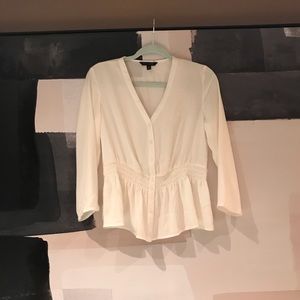 Banana Republic White Blouse